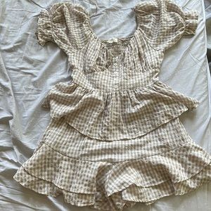 Checkered Flowy Romper
